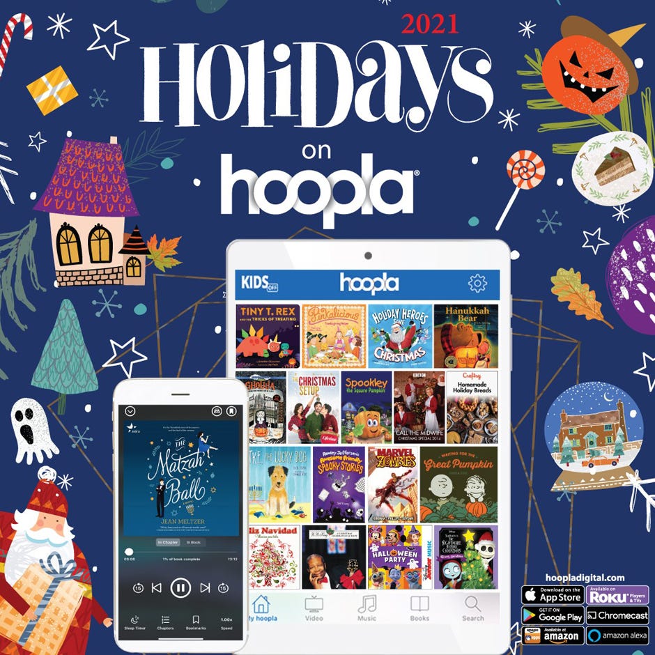 Hoopla services are available free of charge to Crestview Public Library card holders.