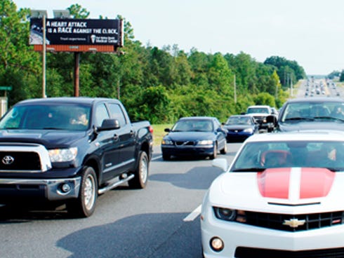 This photo shows a typical afternoon on State Road 85 just past PJ Adams Parkway. "Driving back from Fort Walton Beach, Destin or Niceville, traffic backs up around Duke Field, which causes an inordinate amount of problems once you hit Crestview," Janice Lynn Crose says.