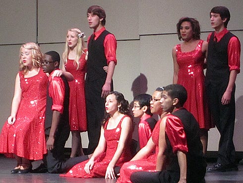 The Chanticleer show choir sings “Have Yourself a Merry Little Christmas” during its annual Christmas concert.