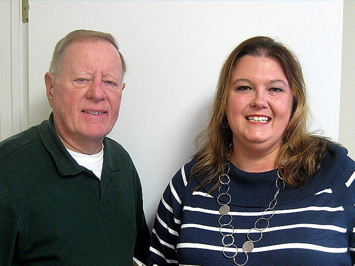 Rotary Club of Crestview members Bill Barnhill and Allyson Oury encourage residents to support the annual Wild Game Feast and the “30 Guns in 30 Days” fundraisers.