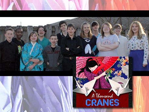 Ten Talents Youth Theatre students, pictured from left, are Austin Blum, Micah Pinkney, Piper Conley, Ashlee Wilson, Ethan Howard, Ethan Nunley, Zach Conley, Audrey Blum, Douglas Black, Jenn Myatt, Elizabeth Campbell and Rose Foster. Not pictured: Liliana Tambone