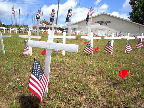 American Legion Post 75's annual Flanders Field pays tribute to America's war dead. This year's field was planted May 18.