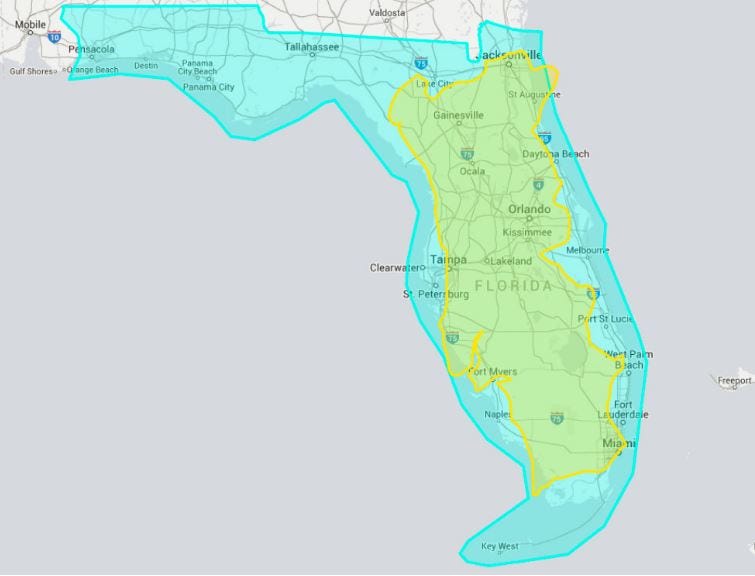 Pictured above: Florida storing Portugal