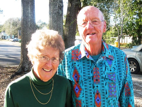 Lola and Louis Becker, who met while working for an Eglin Air Force Base contractor, have been happily married 56 years.