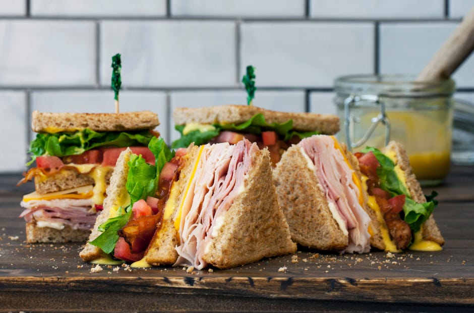 The McAlister's Deli menu includes club sandwiches.