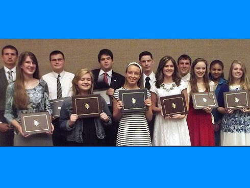 The Church of Jesus Christ of Latter-day Saints' Fort Walton Beach Stake celebrated graduation for Early Morning Seminary students on June 8 in Niceville. Graduates, from left, are: back row, Justin Morgan, Jeffrey Linares, Andrew Moore, Noah McSheehy, Elias Woolsey and Kiedra Perdue. Front row: Kaitlyn Wirt, Madison Grigg, Skyler McSheehy, Emily Parker, Ann Jones and Brittany Matthews.