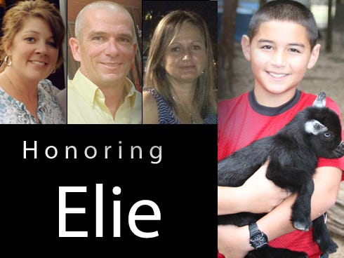 Pictured right: Elie Dipay — shown during a November 2012 visit to Draggin' Acres Goats in Holt — died last December. This year, loved ones formed a nonprofit organization in his name to prevent suicide.

From left: Angela Meeks, Shane Oliver
Shane Oliver and Jennifer Oliver.