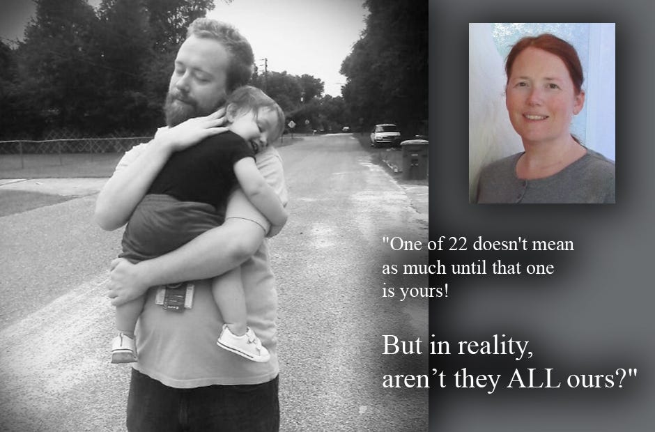 Drew Winkler smiles as he carries his son Christian Custer in this photo from about a year ago. This photo has gone viral on social media since Winkler's suicide on Memorial Day.
At right: Rebecca Winkler.