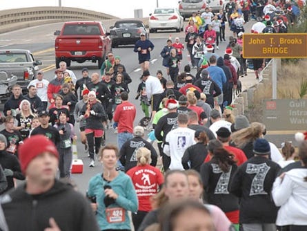 Runners participate in last year's Jingle Bell Run.