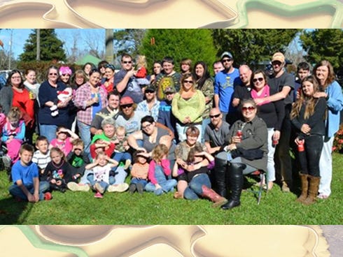 Cookie Day was Dec. 5 at Ralph and Pauline Coleman's residence in Laurel Hill. Pictured from left to right are, back row, Leighann Holder, Betty Johnson, Jasa Monk, Jennifer Kemp, Angel Monk, James Reed-Miller, Heather Fair, Kris Johnson, Bella Johnson, Logan Monk, Tyler Lafferty, Kaleb Williams, Amy Huggins, Robbie Johnson, David Brown, Chris White, Lily Herndl, Mike Herndl, Stetson Simmons, Joyce Snipes, Tammy Johnson, Scott Johnson, Caleb Stanton-Fisher, Kristen Stanton-Fisher, Sean Johnson, Justin Blizzard, Regina Mitchel, Tim Phillips, Pauline Coleman, William Herndl, Duke Fair, Skye Herndl, Brandon Snipes, Aiden Snipes, and, front row, numerous neighborhood children.