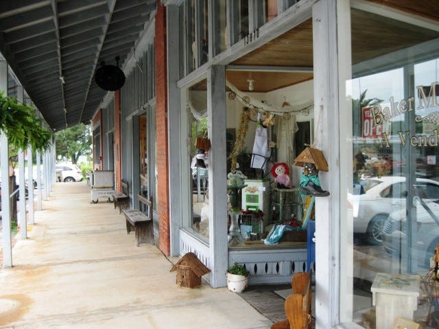 The Baker Block porch will facilitate a number of activities Saturday during the third annual Baker Memories Day and Lunch on the Porch.