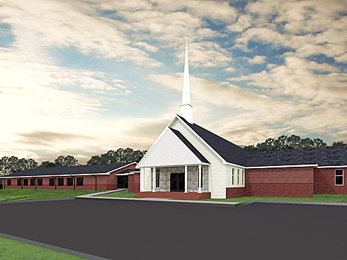 This architect's rendering shows an addition that St. Mark United Methodist Church members can expect by early 2014.