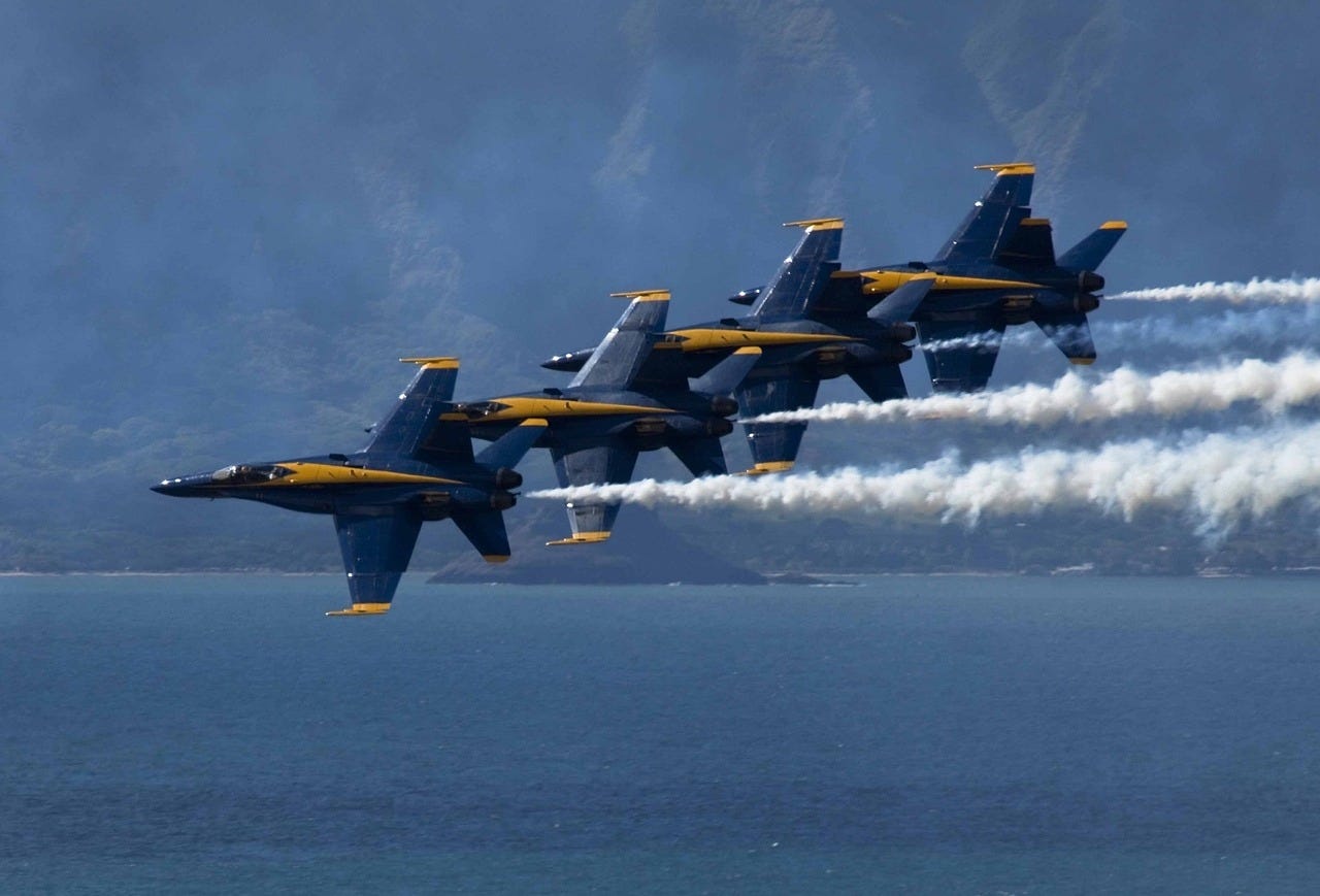 The Navy’s Flight Demonstration Squadron, the Blue Angels, will have their annual Homecoming Air Show Nov. 11-12 aboard Naval Air Station Pensacola. (Special to the Press Gazette)