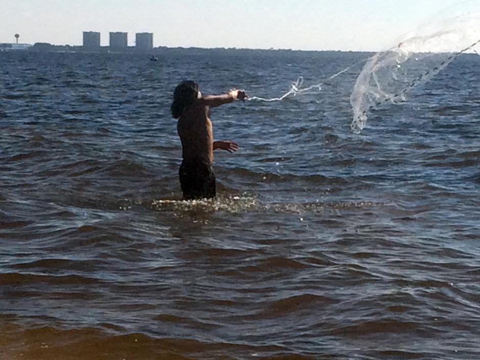 Area fishermen may choose to cast a net for mullet. [CONTRIBUTED PHOTO]