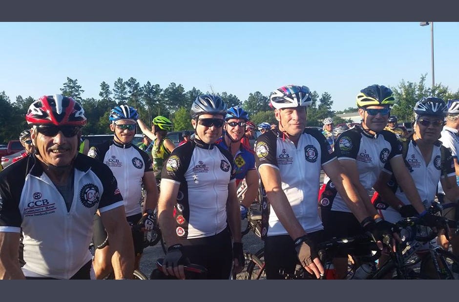 Crestview Community Cycling Club members participated in the 2016 Tour de Cure, a fundraiser for the American Diabetes Association. Members pictured in no particular order, include Ron Austin, VicEnzo Quevedo, John Hayden, Tad Everhart, Mark Davis, Ken Gaither, and Dennis (last name not available). Special to the News Bulletin