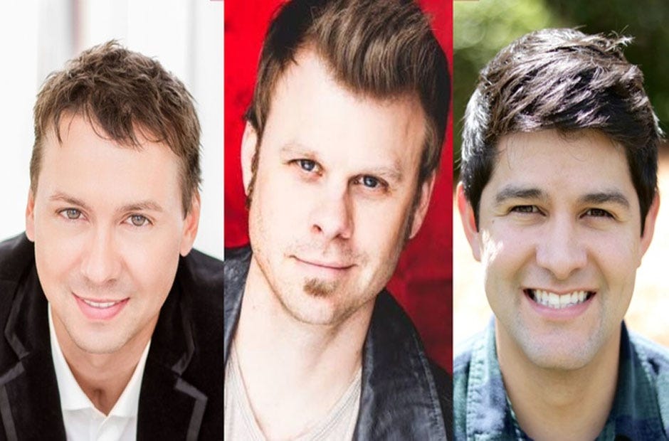 Members of Tenore, from left, include Mark David Williams, David Wise and Jason Catron. (Special to the News Bulletin)