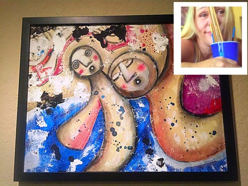 Nicole Weaver's “Trouble in Heaven" is one of her paintings to be shown Jan. 14-28 at the MAD Gallery's Contemporary Art Exhibition.