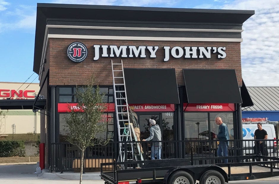The Crestview Jimmy John's is located off South Ferdon Boulevard, in front of Wal-mart. The restaurant's owner hopes to open the first week of January. MARK JUDSON | News Bulletin