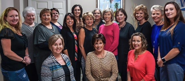 Impact 100's newly elected 2017 officers and board of directors members are pictured. They are President Teresa Bolton, Vice President Lisa Jo Spencer, Pam Woodall, secretary; Michelle Anchors; Christine Carter; Kay Crawford; Sherry Ensor of Crestview; Amanda Gordon; Cindy Graham; Dawn Hoffman; Susan Page; Jennifer Poland; Gayle Powers; Mathilda Ravine; Cindy Shanklin; Mari-Helen Skinner; Jo Stewart; and Connie Yarbro. Treasurer and Crestview resident Joanna Dean is not pictured. Special to the News Bulletin