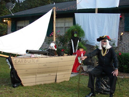 Ronald Medlock of Crestview, better know as Graybeard the Pirate, will be giving out candy in style from 6-8 p.m. Oct. 31 at 2754 Lake Silver Road, Crestview.