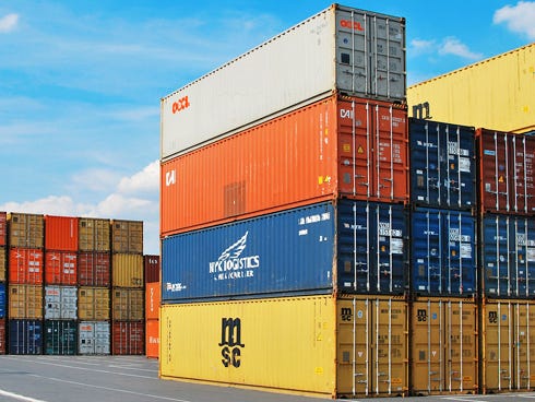 The Community Redevelopment Agency may buy a retired shipping container — like one of these, pictured — and convert it to an entertainment stage for downtown Crestview festivals. The proposal follows a nationwide trend to convert shipping containers into houses and other items.