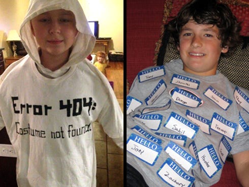 A little bit of imagination and creativity — and maybe some fabric paint — can turn an old T-shirt into a one-of-a-kind costume.