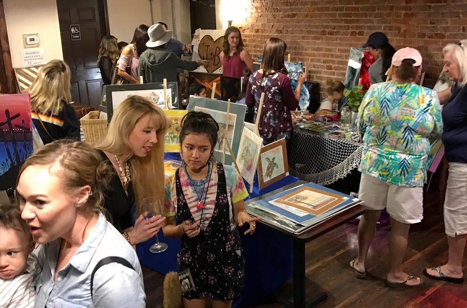 Artists at Gallery Night represented a range of mediums including painters, woodworkers, soap artisans, photographers and jewelry makers. [MARK JUDSON/NEWS BULLETIN]