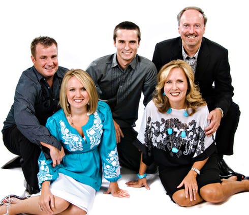 The Gann Family is from left, Matt Henderson, Amy Gann-Henderson, Cory Gann, and Debbie and Calvin Gann.