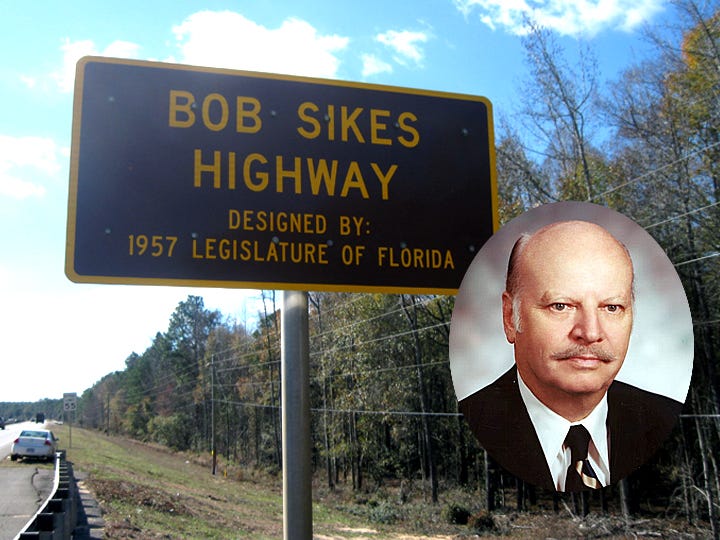 Former U.S. Rep. Bob Sikes, inset, was the namesake for many roads and public facilities throughout Okaloosa County.