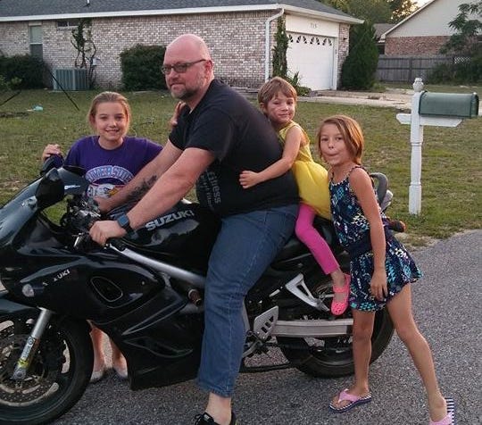 A poker run's proceeds will go toward medical expenses for Zoey Woody, in yellow, and her mother, Paige. Zoey is pictured with her sisters, Gabby and Olivia, and stepdad, Greg. [Paige Woody | Special to the News Bulletin]