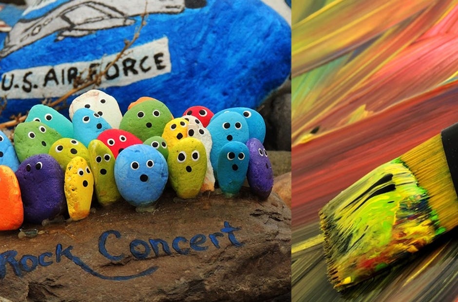 A free rock painting party and Guardians Ad Litem fundraiser is soon in Crestview. [Pixabay.com photos]