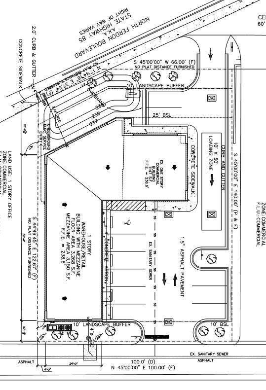Overhead view of building plan for AA Tactical. [Special to the News Bulletin]