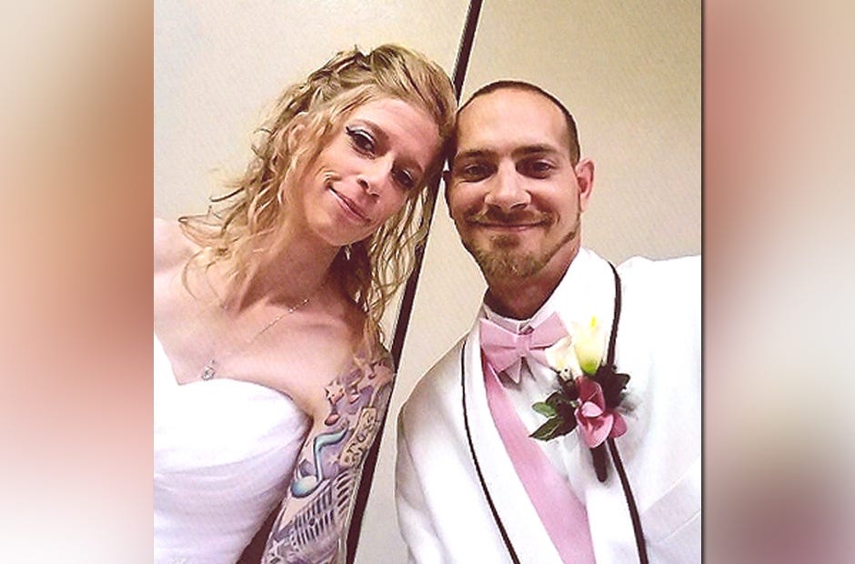 Newlyweds Christina and Jim Files II are pictured after their wedding May 27 in Riverton, Illinois. [Special to the News Bulletin]