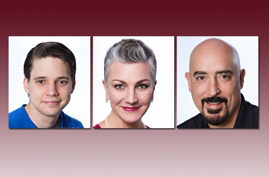Crestview residents Shelby Steverson, Cathy Trolian and Nick Trolian (from left) are part of the cast of "Sister Act" at Northwest Florida State College. [Rhonda C. Schaefer Photography]