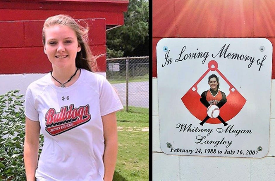 Kylee Kimmons is the winner of this year's Whitney Megan Langley Memorial Softball Scholarship, presented once a year to a Crestview High School softball player. [Special to the News Bulletin]