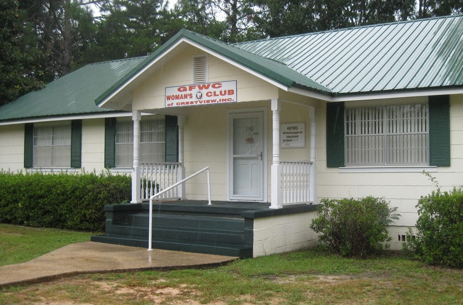 The marker to be unveiled Tuesday states: "The first official meeting was held in early 1917. The club was federated in 1921 as the Woman's Home Club. The original log cabin was located on US Highway 90, moved to the current site in 1955, and is the GFWC Women's Club." [Special to the News Bulletin]