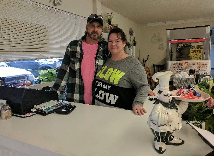 Penny Rink and Shawn Woody own North 85 Diner, formerly known as Penny's Place. The diner recently relocated and reopened in Crestview. [KAYLIN PARKER/NEWS BULLETIN]