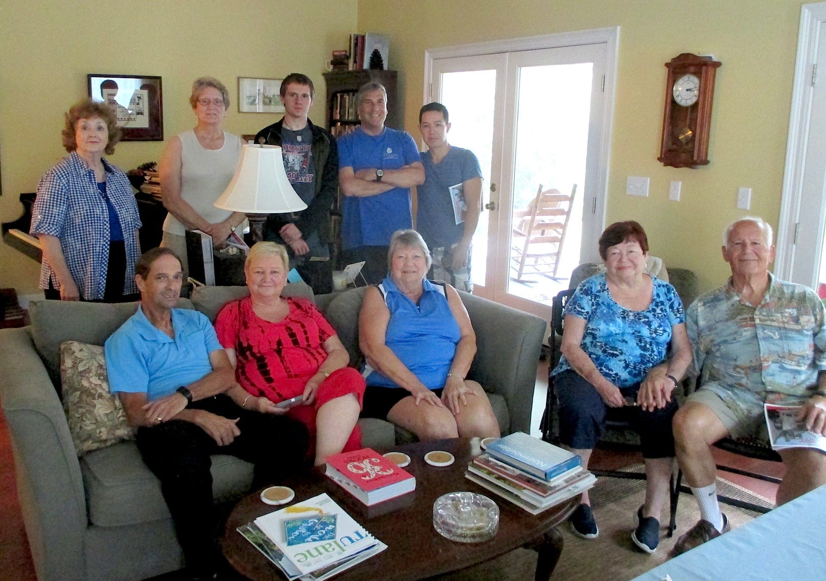 Some of the 24 Crestview Area Sister City Program members traveling to Noirmoutier in September are (seated), JB and Anne Whitten, Ginny Esmonde, Betty and Tom Ballasch, and (standing) Cecile Lindegren, Becky Sanderson, Rollin Cluff, Brian Hughes and Hugo Hernandez. [DEB CLUFF | Crestview Area Sister City Program]