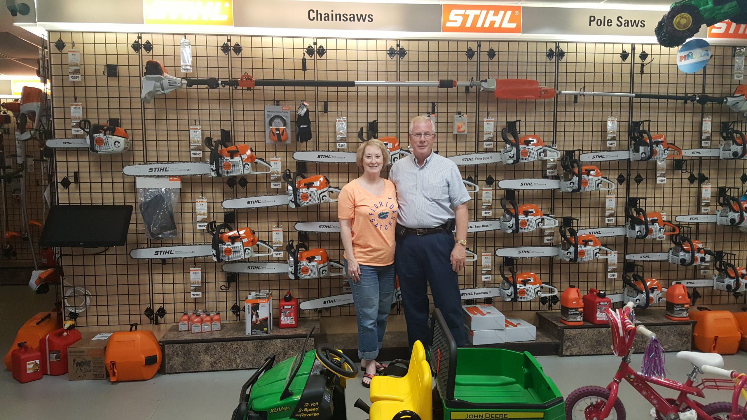 Jim and Lynne Wise own Wise Equipment of Crestview, a business that has been serving the community for more than 40 years. [ALICIA ADAMS | News Bulletin]
