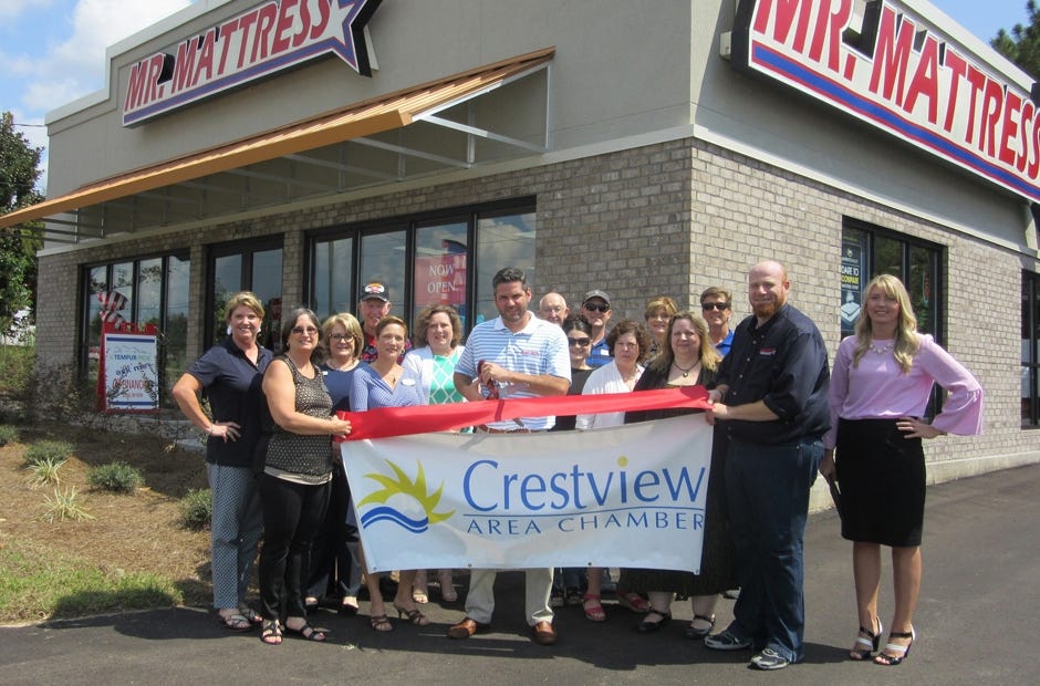 A Crestview Area Chamber of Commerce ribbon cutting for the Mr. Mattress store was Sept. 19 in Crestview. [Diana Baker | News Bulletin]