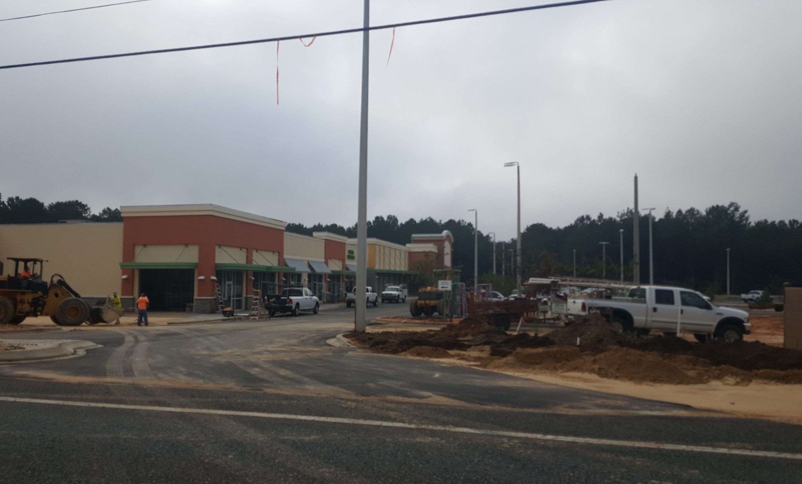 Northcrest Plaza at the corner of Highway 85 north and Airport Road will soon be home to a Publix, Publix Liquors, Wendy's and five other storefronts. [ALICIA ADAMS | News Bulletin]