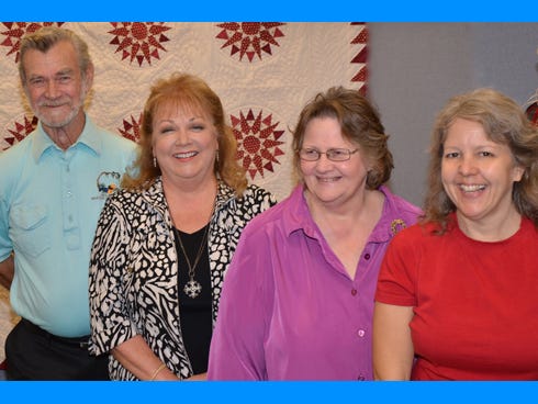 Incoming Okaloosa County Master Gardeners officers are treasurer Bob Bayer, secretary Karen Kirk-Williams, president-elect Linda Meyers and president Stacey Taylor.