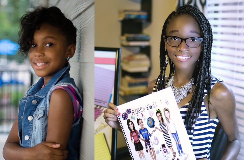Laila Turner, 10, and Crestview resident Damonie Johnson, 14, will sign copies of their journal, "A Girl's World," Sept. 23 in Destin. [Special to the News Bulletin]