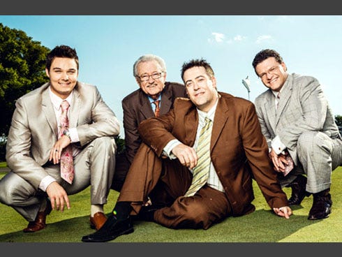 The southern gospel quartet The Dixie Melody Boys comes to Crestview June 15. Pictured: Aaron Dishman, Ed O’Neal, Matt Felts and Steven Cooper.