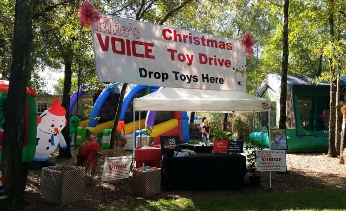The Christmas Toy Drive is one of the events Elie's Voice holds each year to help children in need. [Special to the News Bulletin]