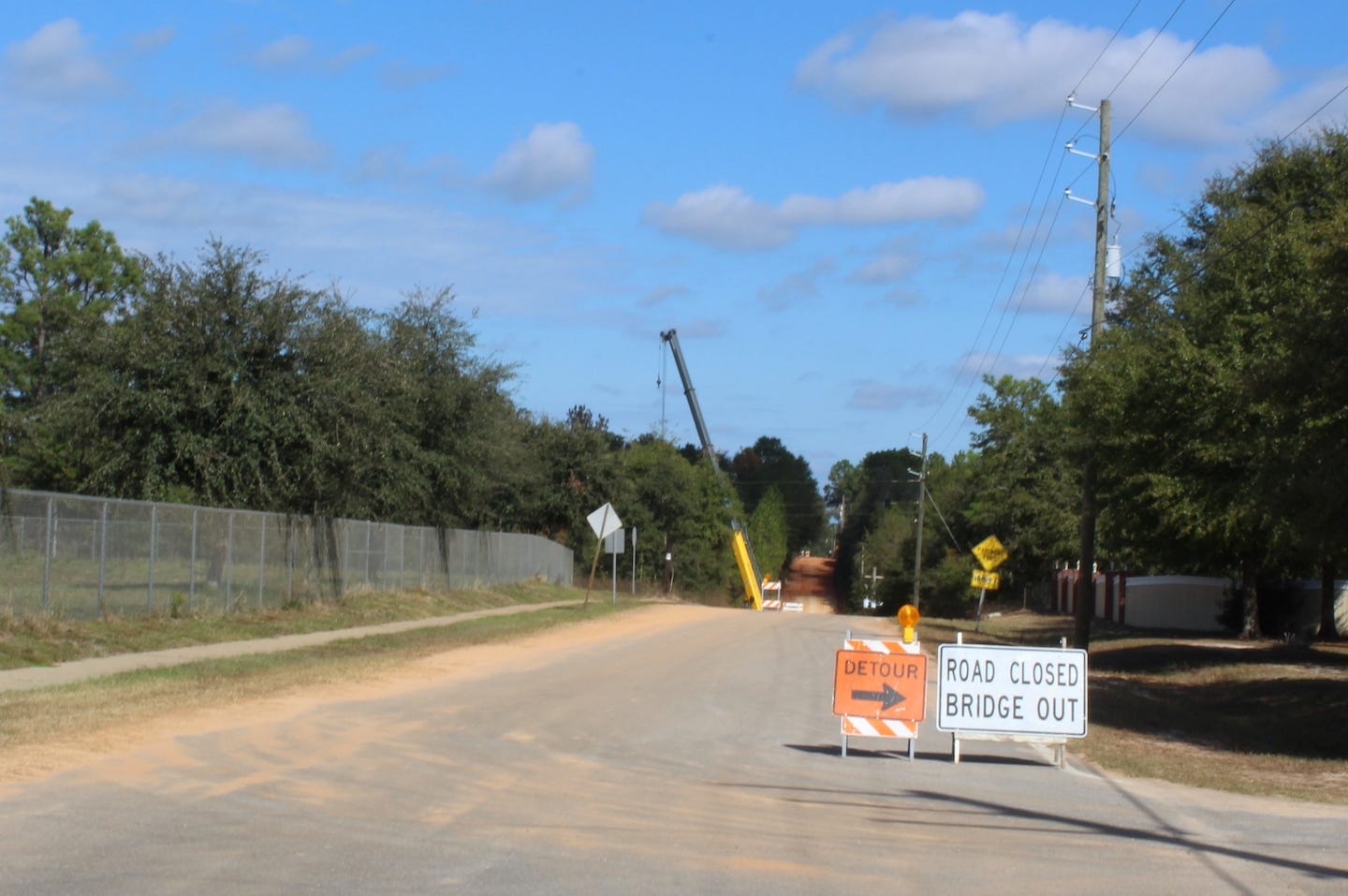 A paved road running north and south, providing connecting routes to State Road 85 and U.S. Highway 90 will improve bus access to the schools, former Okaloosa County Commissioner Wayne Harris said. [BRIAN HUGHES | Special to the News Bulletin]