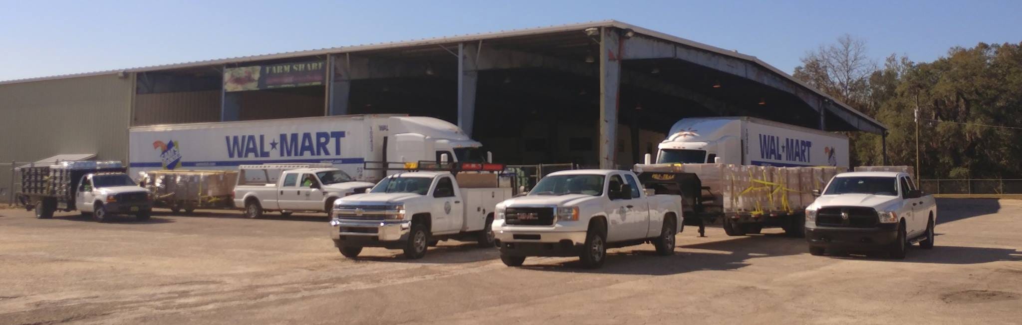 “When I heard we would be receiving over a million and a half pounds of disaster relief meals, we had to think outside the box,” said Dave Reynolds, the Quincy Farm Share facility manager. That’s when Okaloosa County Emergency Management and the Okaloosa County School Board stepped in. [Special to the News Bulletin]