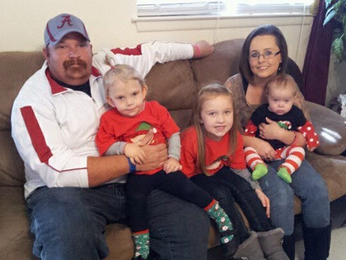 The Baxley family of Crestview continues to spread awareness about Turner syndrome, which has impacted their lives since their four-year-old daughter, Madison was born with the chromosomal condition. From the left are Matthew, Madison, Ally and Ashley holding one-year-old Lilly.