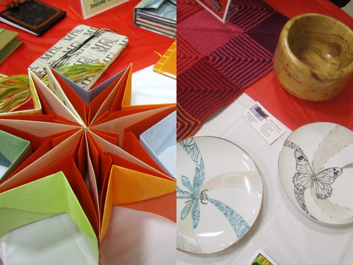 Fine arts from local craftsmen make great Christmas gifts and keep shoppers' money in the community, CALA Christmas Arts & Crafts Festival organizers say.