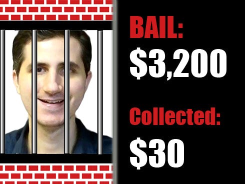 Editor Thomas Boni has raised $30 of his $3,200 bail (which actually benefits the Muscular Dystrophy Association.) 
Please help him "get out of jail" by donating to this worthy cause and helping Northwest Florida residents with MD. See the link below.